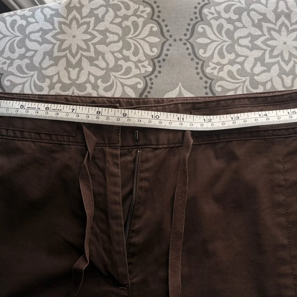 J. Jill Brown Drawstring Cotton Shorts - Picture 11 of 12